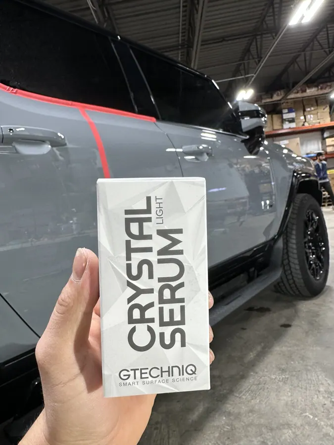 Ceramic coating product and vehicle preparation.