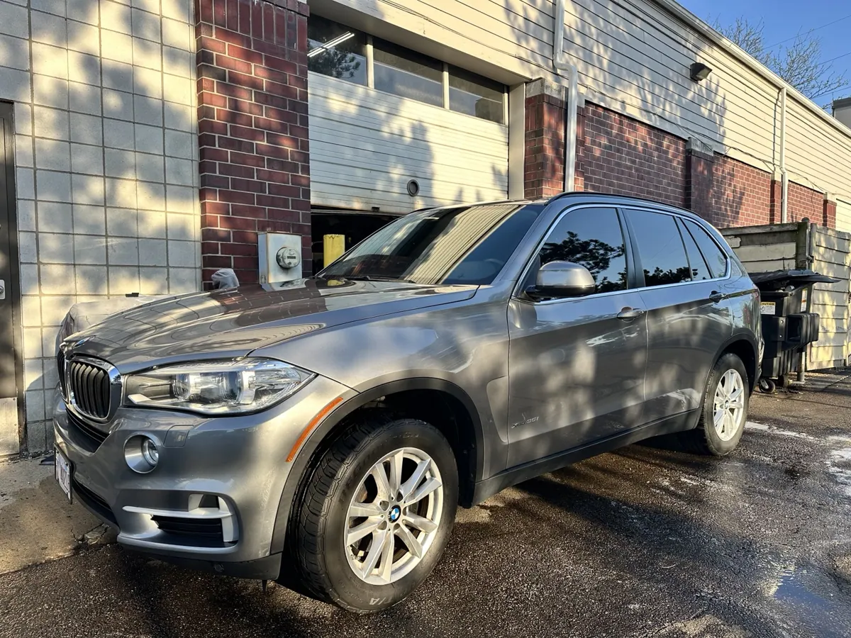 Clean vehicle exterior after washing.