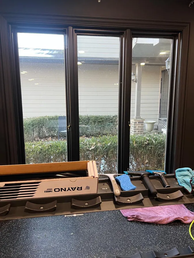 Completed residential window film project.